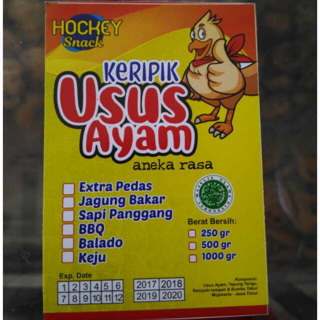 Keripik Usus Aneka Rasa 250 Gr