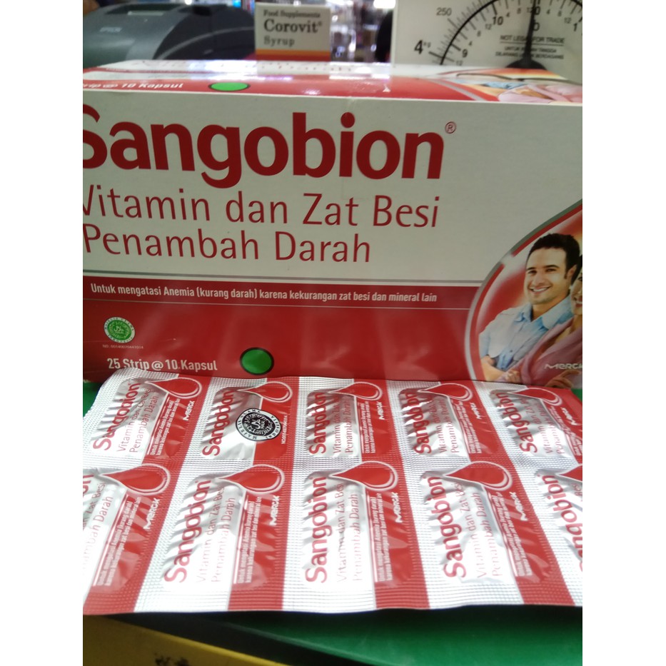 SANGOBION 1 LEMBAR ISI 10 KAPSUL VITAMIN PENAMBAH DARAH Shopee Indonesia