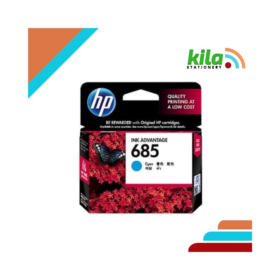 Tinta HP 685 Cyan = HP Advantage 3525, 4615, 4625, 5525, 6525