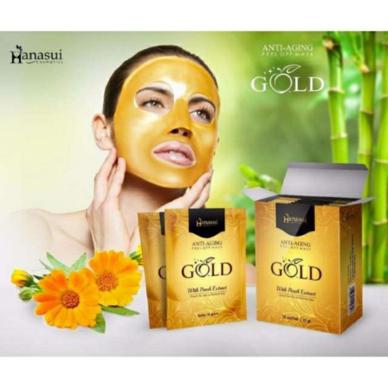 Masker Wajah - Hanasui Masker Naturgo Gold Original BPOM