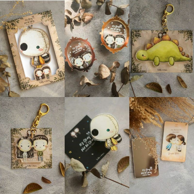 It's Okay To Not Be Okay Fan Art Merchandise, Psycho But Its Okay, Mang Tae, IOTNBO, Sally and Piper