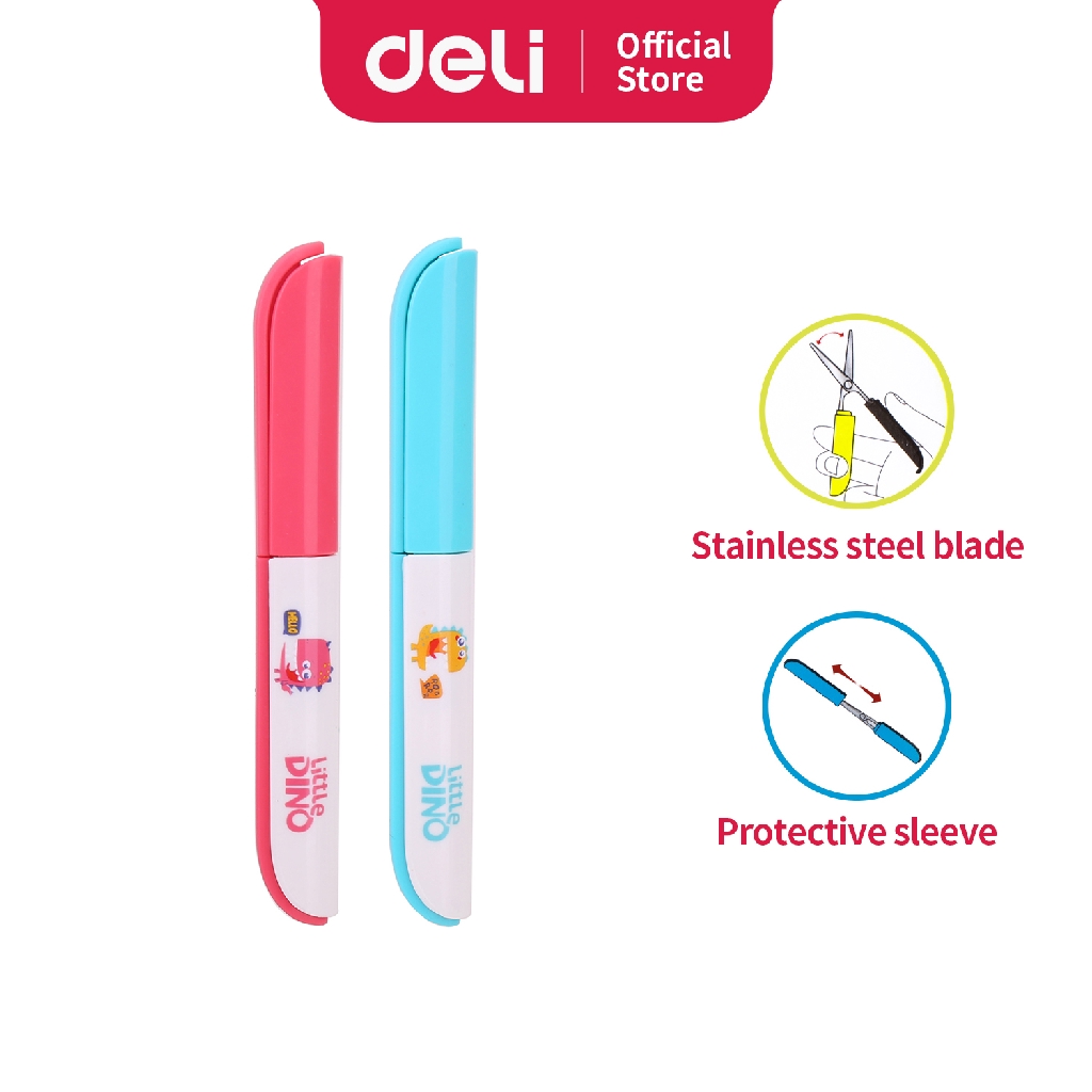 

Deli Gunting Portabel Portable Pisau stainless steel tahan karat E6000A
