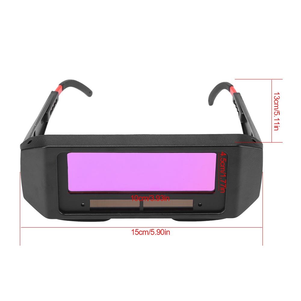 TaffGuard Kacamata Las Otomatis Auto Darkening Soldering Googles HITAM