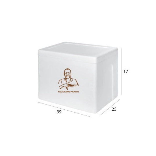 STYROFOAM BOX SMALL (2 KILOGRAMS) BOX SIMPAN UDANG agar fresh BOX ES BATU KUALITAS PREMIUM MADE IN J