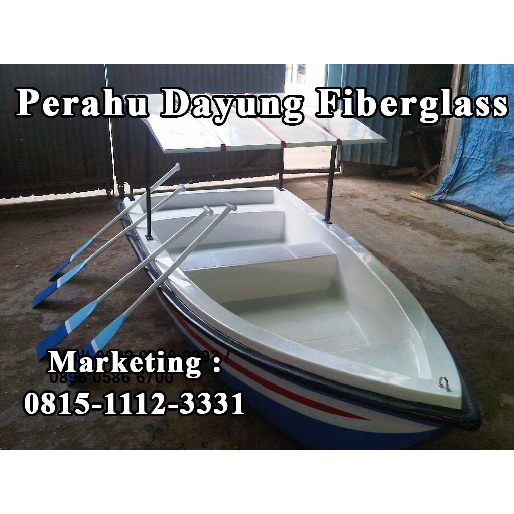 PERAHU DAYUNG FIBER 5 ORANG DEWASA