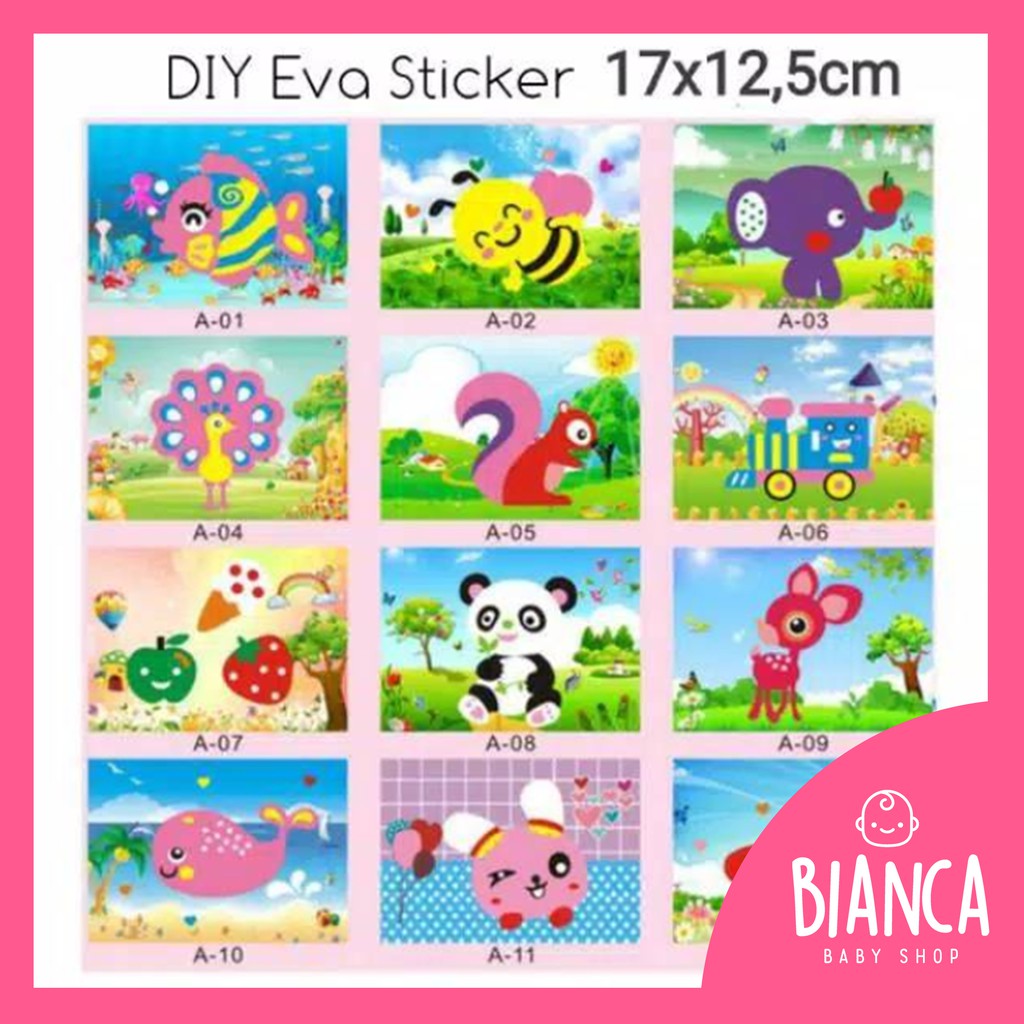 BIANCA - DIY EVA Sticker / Prakarya Anak Stiker EVA