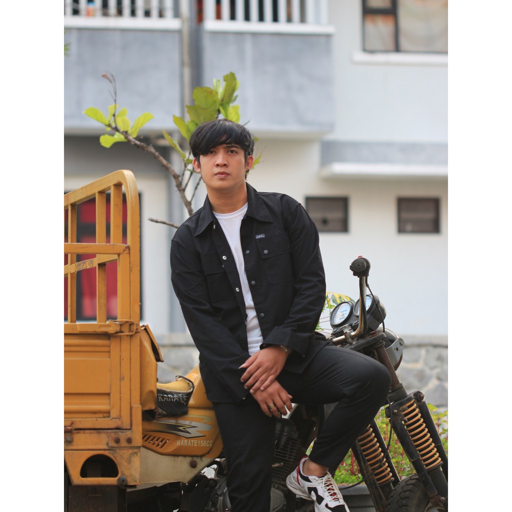 (Bisa COD) Jaket Semi Parka Kanvas TR//Trucker Canvas//Jaket Kanvas//Jacket Canvas-1