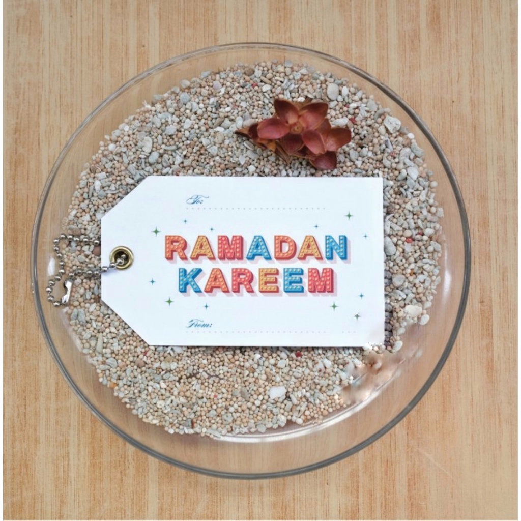 

KARTU UCAPAN HANGTAG RAMADAN KAREEM DEKORASI HAMPERS PARCEL IDUL FITRI SOUVENIR LEBARAN EID MUBARAK