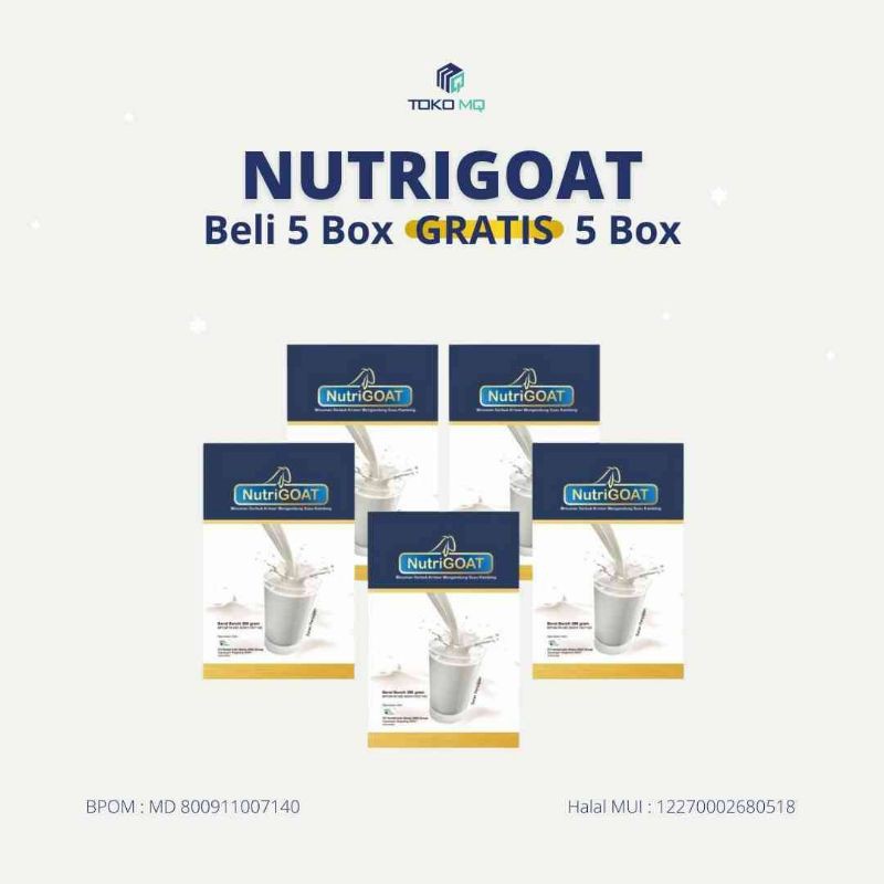 

Susu Kambing Nutrigoat Promo Beli 5 Gratis 5/ Nutrigoat 200gr/Nutrigoat Promo 10 Box