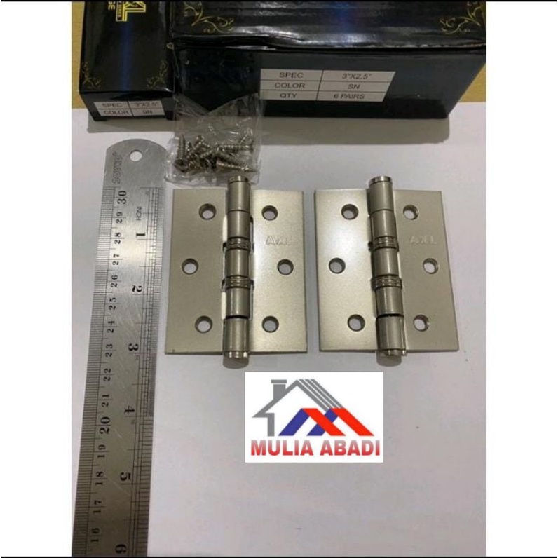 ENGSEL TEBAL PUTIH 3" /ENGSEL TEBAL 3 INCH PUTIH /ENGSEL JENDELA