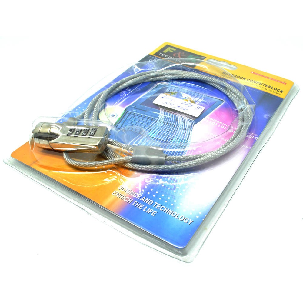 Kunci Pengaman Laptop Code Number Security Lock - OMAN2PSV Silver