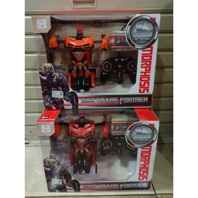 Mainan Mobil R/C Remote Control Deformation Car Transformer Mobil Robot Murah