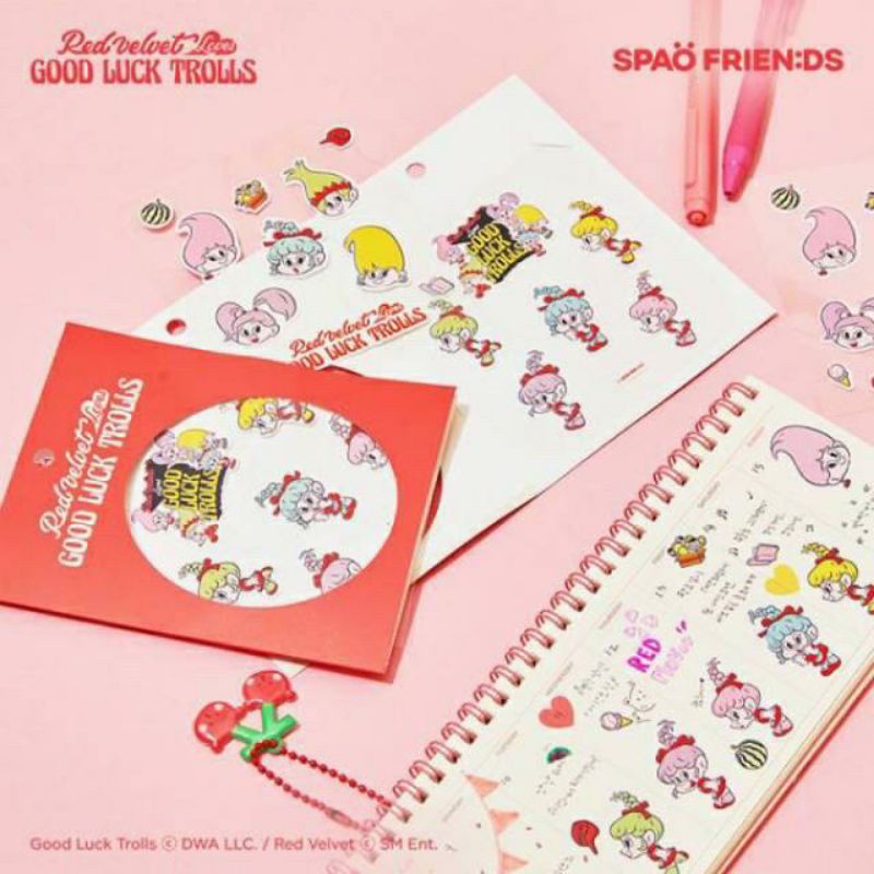 (PO KOREA🇰🇷) GOOD LUCK TROLLS RED VELVET OFFICIAL MERCHANDISE