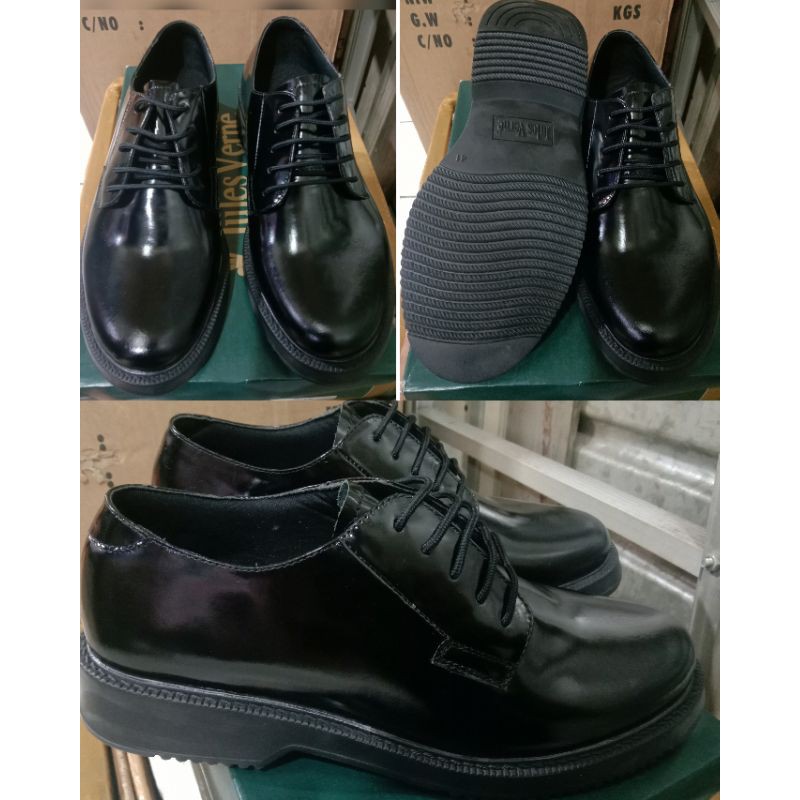 SEPATU PRIA | PDH JULES VERNE | HITAM LUX
