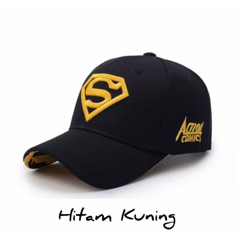 Terbaru Topi Pria SUPERMAN Baseball BORDIR Fashion Outdoor snapback Topi Fashion Casual Import