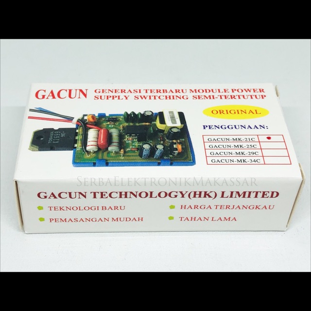 Kit Regulator Modul Power Supply Switching TV Universal Gacun 14-21”