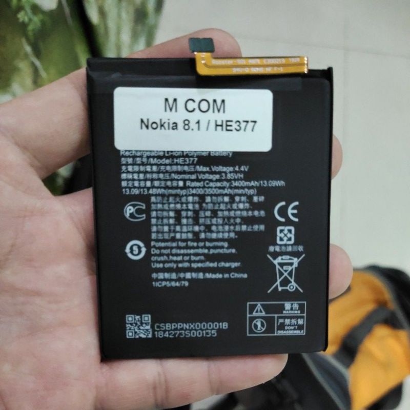 NOKIA 1 / BV-5V , NOKIA XL / BN-02 , NOKIA 8.1 / HE377 , NOKIA 5.3 / LC440 / LC-440 baterai battery battle batre