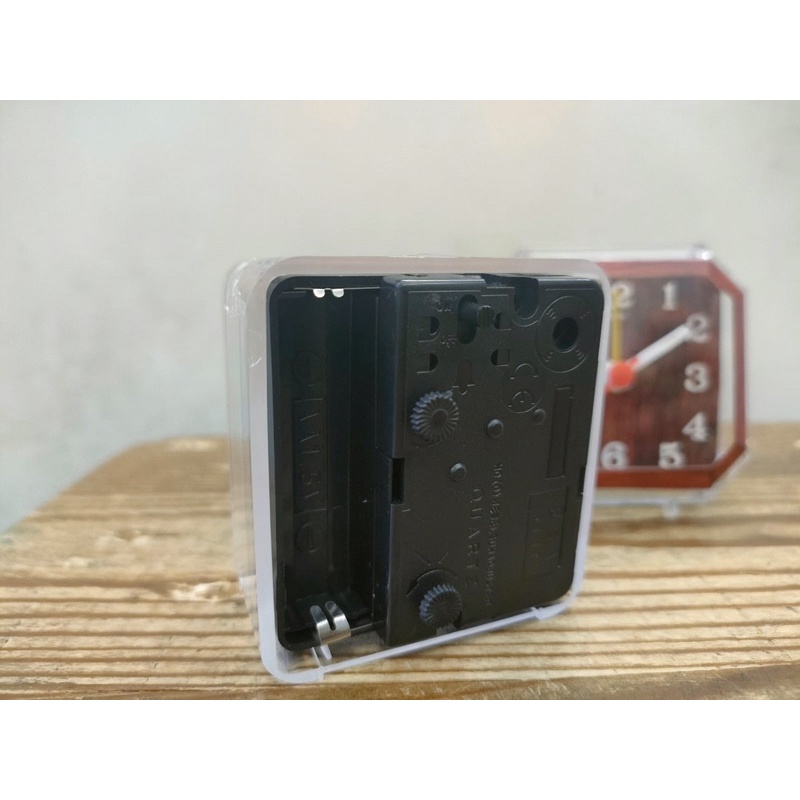 Jam Weker Kotak Mini/Jam Weker Segienam/Jam Meja Weker/Jam Transparan