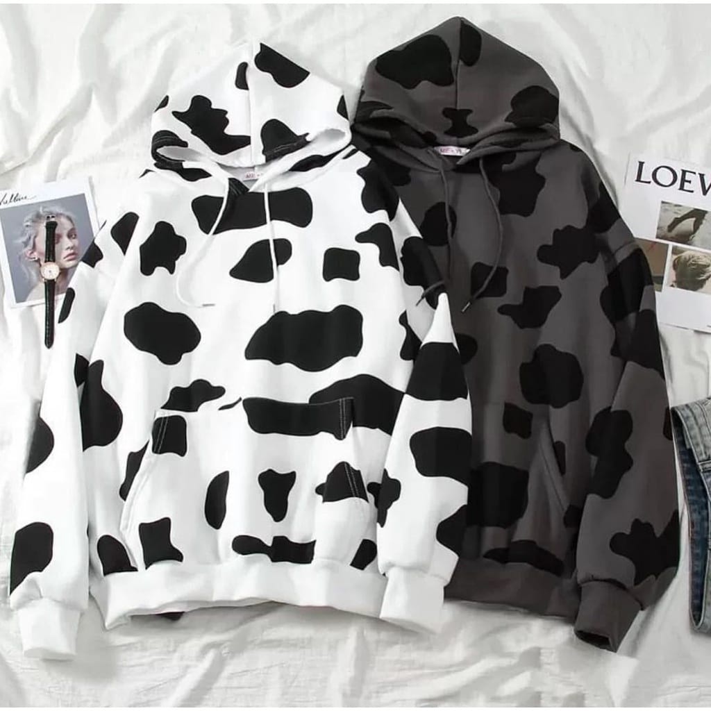 Hoodie Sapi Sweater Oversize | Sweater COW Full Print Jaket Hoodie Pria Wanita | Sweatshirt Pakaian Kekinian