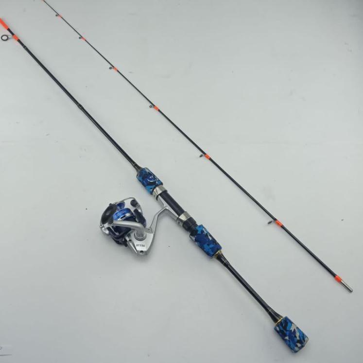 Koleksi Terbaru.. termurah satu set joran pancing premium fiber solid casting spinning medium kaku l