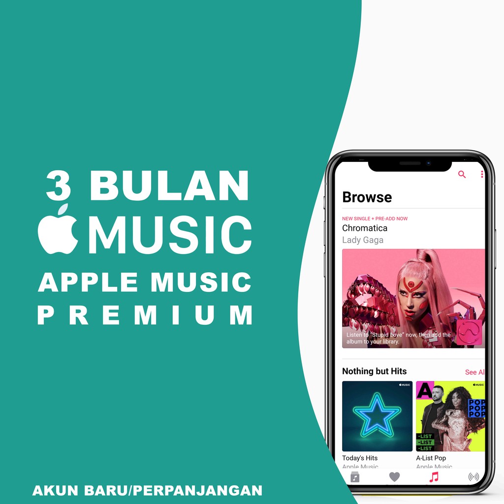 Apple Music 3 Bulan Premium Bisa Id Akun Lama Perpanjangan Shopee Indonesia