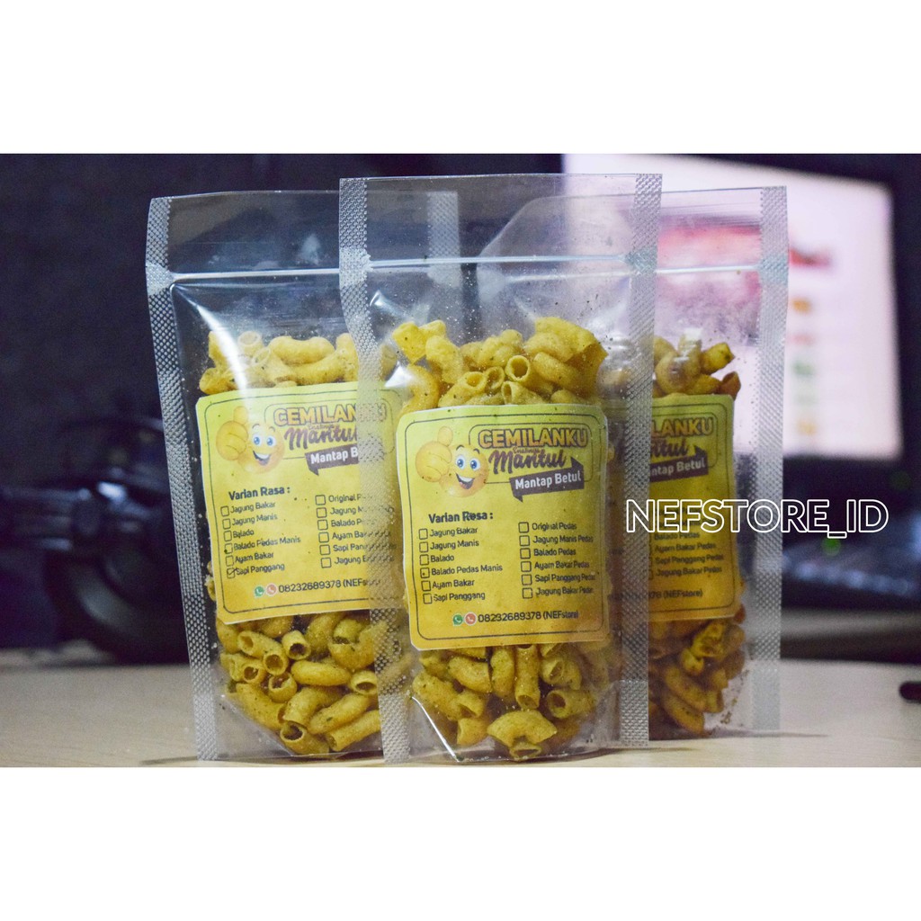 

Cemilan Makaroni rasa SAPI PANGGANG
