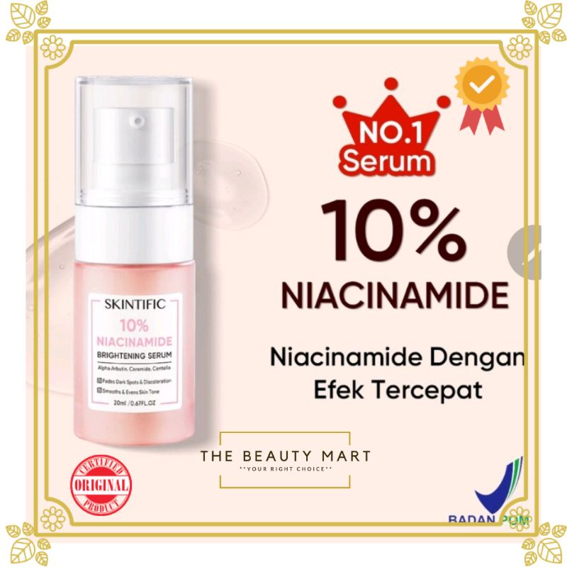 SKINTIFIC 10 % Niacinamide Brightening Serum Glowing Skin 10ml