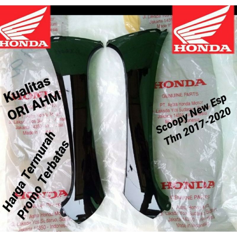 Sayap Kanan kiri kap Body depan Scoopy new fi esp 2018-2019 Warna Hitam glossy original