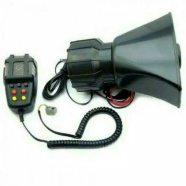KLAKSON Polisi Horn speaker CORONG TOA Megaphone loadspeaker 7 suara Spiker Toak Pengeras Suara