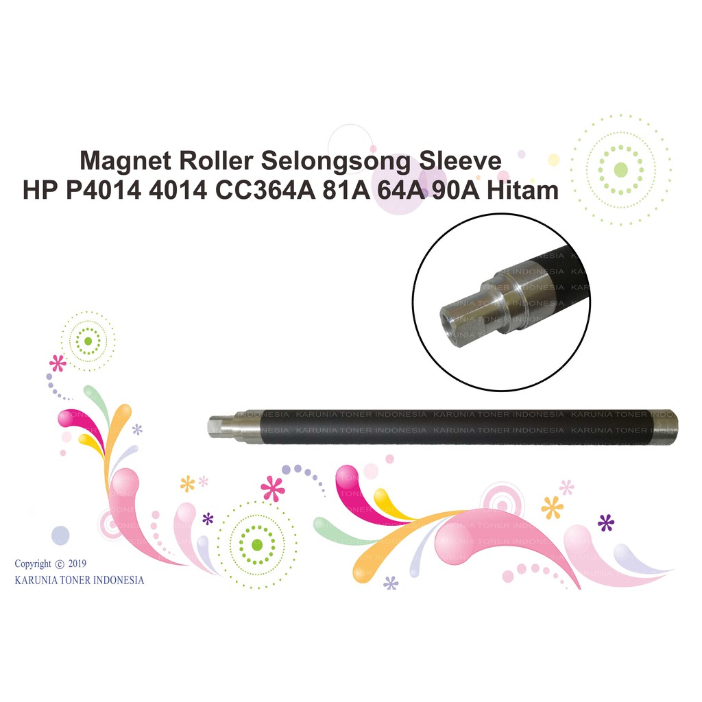 Magnet Roller Selongsong Sleeve HP P4014 4014 CC364A 81A 64A 90A Hitam