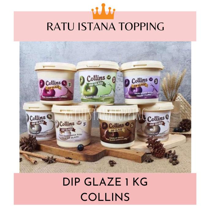 

>*>*>*>*] COLLINS DIP GLAZE/COKELAT PASTA (1 KG)-DIPPING CHOCOLATE 1 KG HALAL