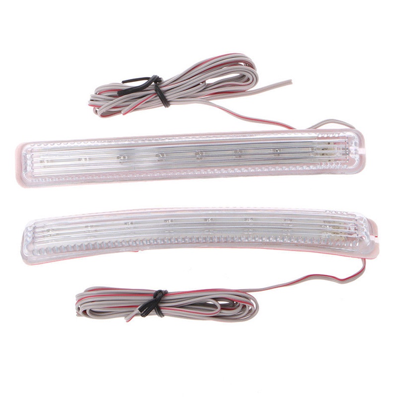 &lt; E2id &amp; &gt; 2Pcs Lampu LED 9smd 12v Untuk Indikator Spion Mobil