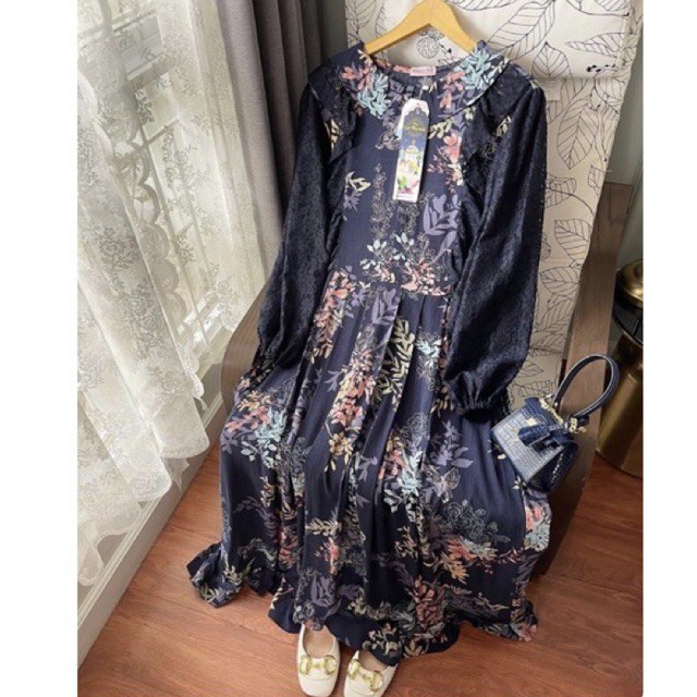 Orlin dress azalea (navy) by haideeorlin