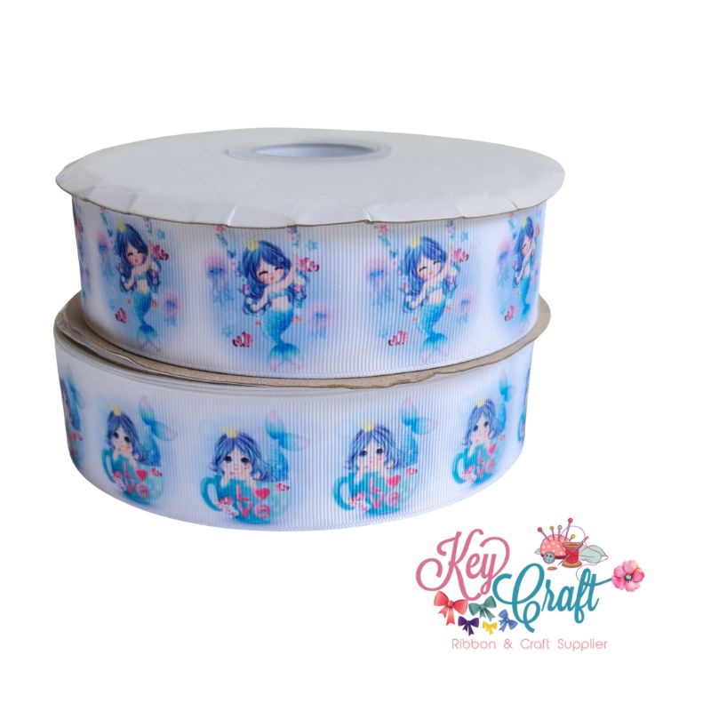 

Pita Grossgrain motif girl mermaid blue