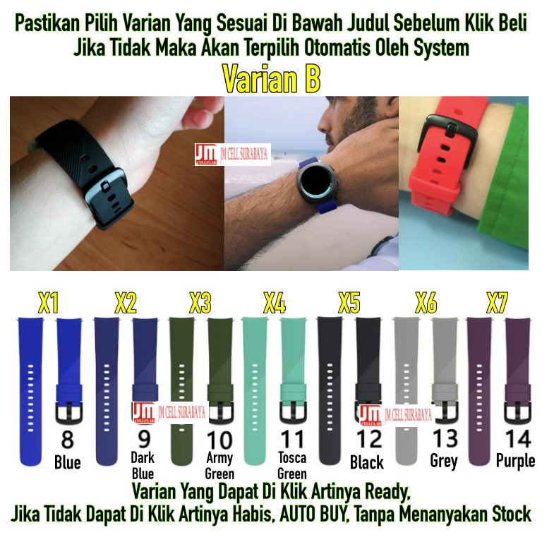 Tali Jam Strap Samsung Galaxy Watch 3 41mm (BUKAN 45MM) - Sport Active