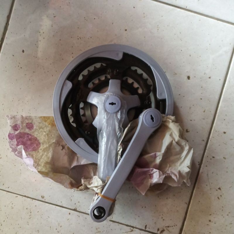 crank rotel sepeda lipat mtb 3 susun 48 38 28t baru