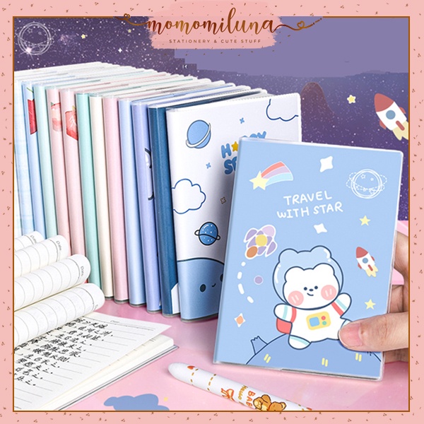 

Buku tulis notebook ukuran A6 sampul cover PVC lucu cute handbook memo catatan MK1240