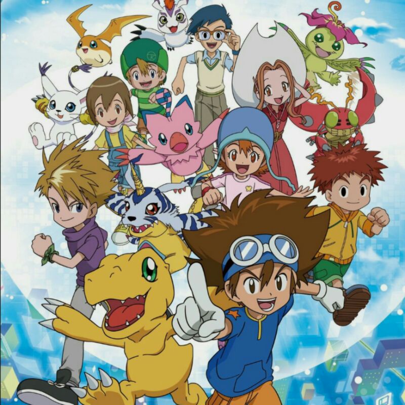 Kertas mewarnai Anime Digimon Adventure/ coloring sheet anime Digimon Adventure