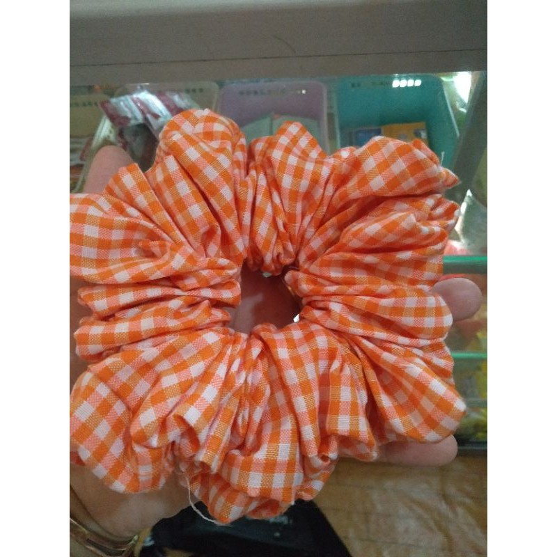 ikat rambut kotak-kotak cntik anti pusing