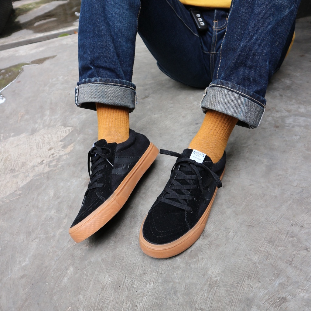 HOOKZ.INC - SEPATU TALI REX GUM | REX BLACK GUM | SEPATU PRIA WANITA | SEPATU SEKOLAH | ORIGINAL 100%