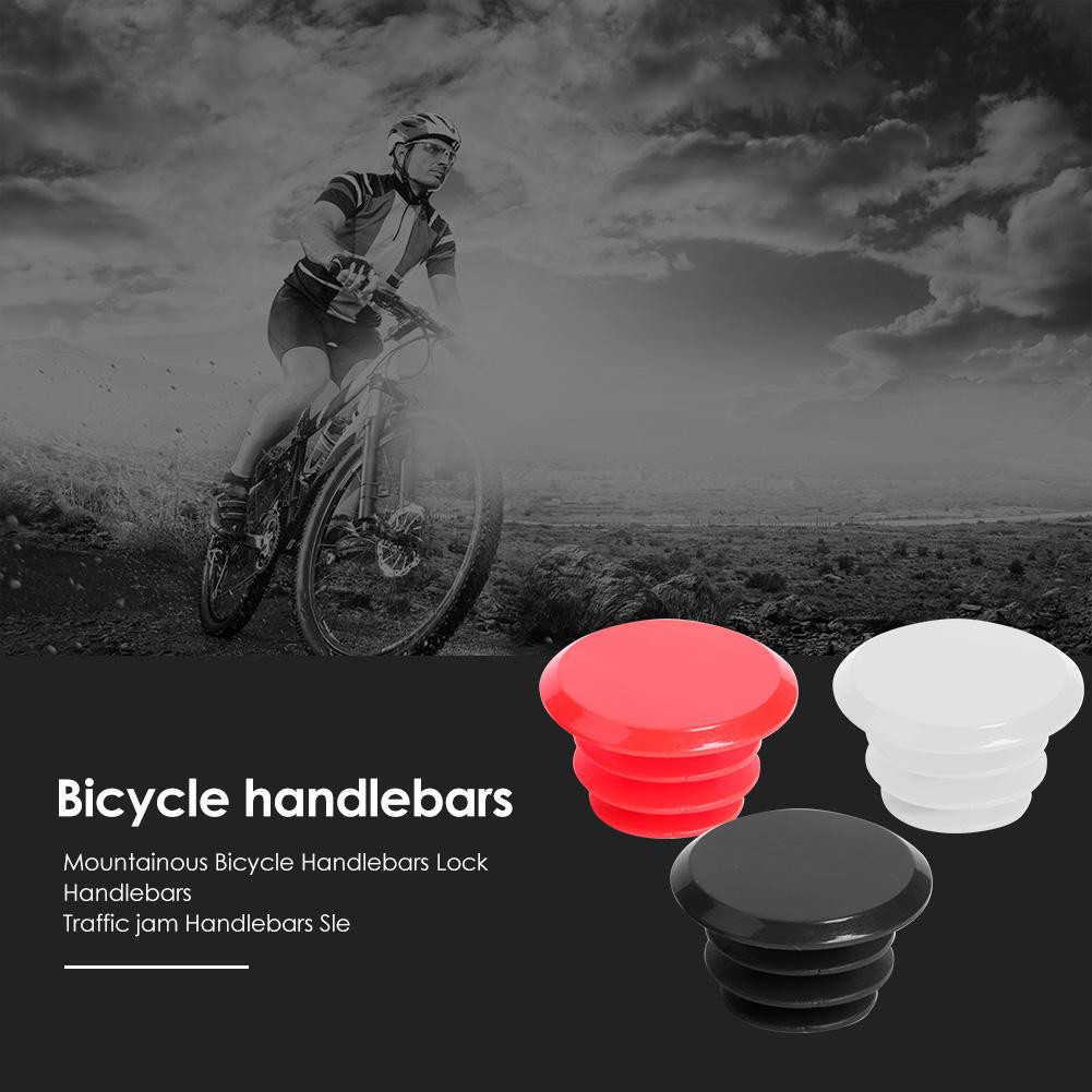 MOJITO 2pcs Bicycle Handlebar Plug Plastic Mountain Road Bike Grips End Cap Covers