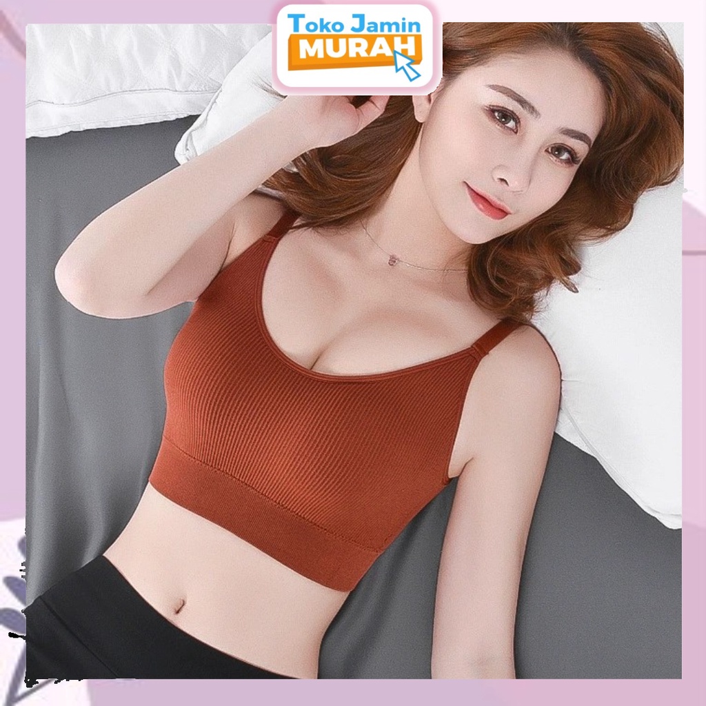 TJM BR288 Sport Bra BH Olahraga Pakaian Dalam Wanita Bra Bh Sport Yoga Gym Lari Wanita