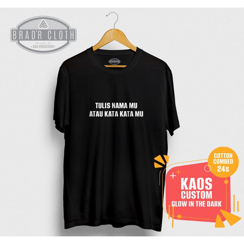 kaos sablon glow in the dark