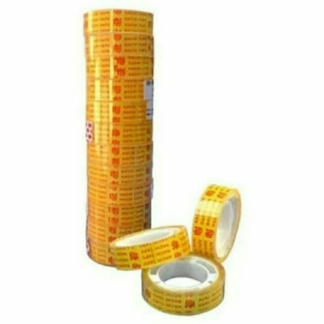 

NACHI TAPE selotip kecil 12mmx10Y (1pack=12roll)