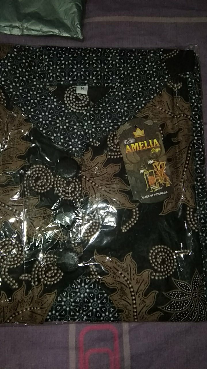 [ada Jumbo] Blus Davina Lawasan Daun #3 Batik Atasan Batik Modern Kerja Seragam Kantor Muslim