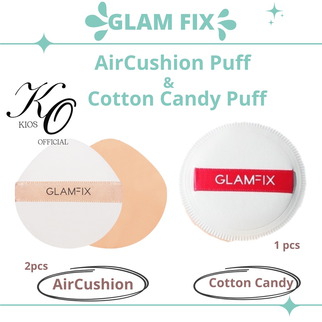 Glam Fix Professional Aircushion Puff / Cotton Candy Puff / Spons Make Up Glam Fix