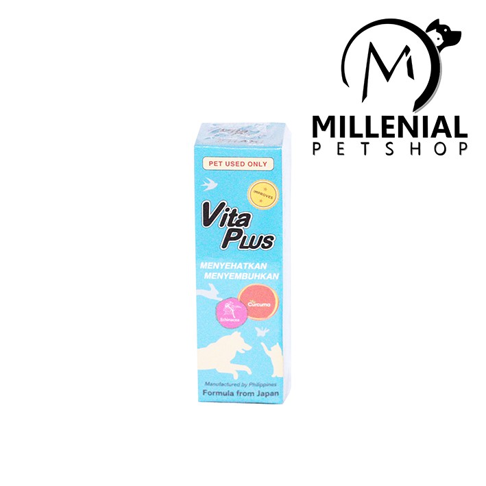 Vita Plus 30 Ml  Multivitamin Kucing Anjing Burung Kelinci 30Ml