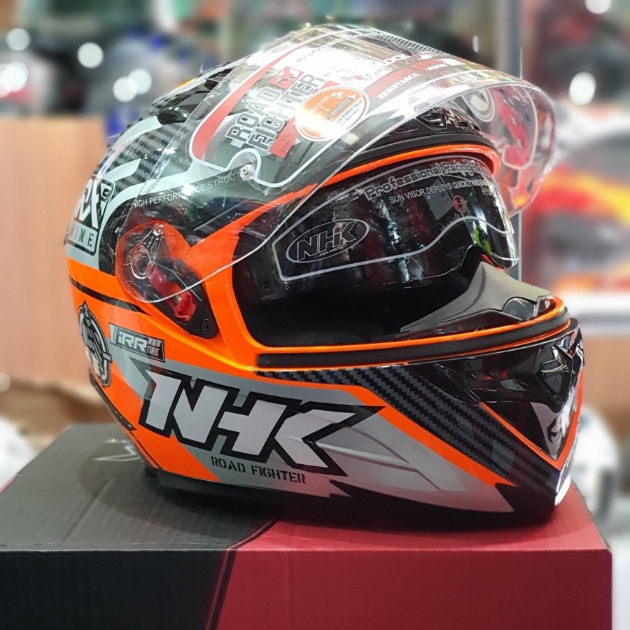helm nhk racer rx9 oren flou