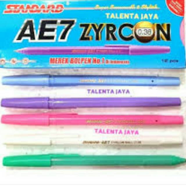 

Pulpen STANDAR AE7 ZYRCON Hitam 0.38mm