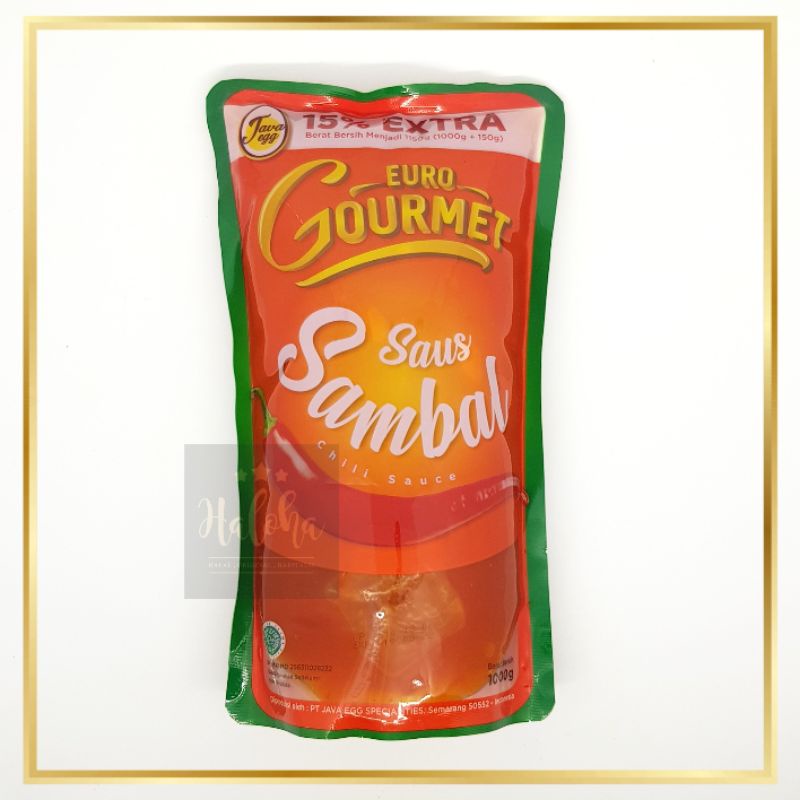 Euro Gourmet Saus Sambal 1000g / 1kg